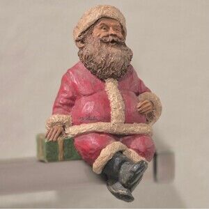 Vintage Tom Clark Santa Claus Figurine | Signed Christmas Shelf Sitter Decor 5"